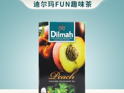 Dilmah迪尔玛 蜜桃茶包 进口小袋装桃子味锡兰红茶水果茶包 20袋图4