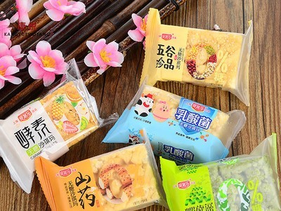 麦其乐无蔗糖沙琪玛乳酸菌/山要/五谷松软糕点零食 6斤图2