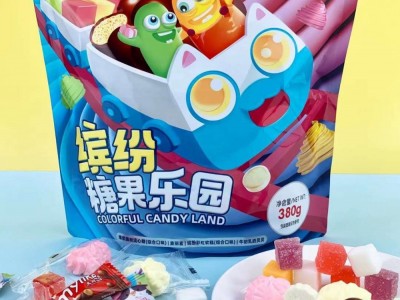 新榕园零食世界系列 380g缤纷糖果乐园 休闲零食 厂家批发 代理图5
