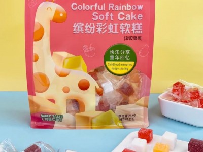 新榕园八边封系列 252g彩虹软糕系列 休闲零食 厂家批发代理 糖果图2
