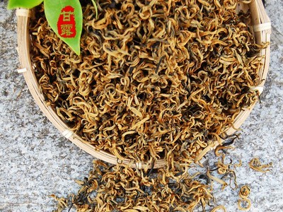 云南滇红茶 蜜香金芽红茶 凤庆甘露 金曲 半曲 半卷螺型 茶叶图5