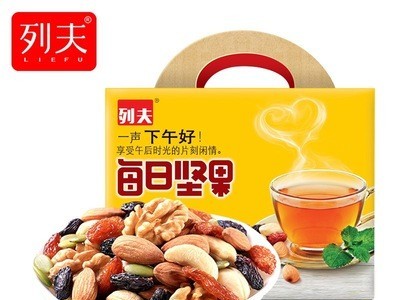 列夫 每日坚果600g 零食大礼包孕妇儿童巴旦木混合小包装内含30包图3