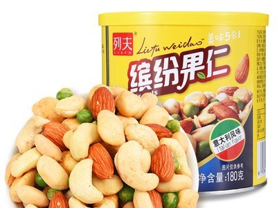 列夫缤纷果仁每日混合坚果180g孕妇儿童即食休闲办公室好吃的零食图2