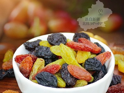 列夫 520g新疆三色葡萄干包盒装休闲办公室儿童下午茶好吃的零食图5