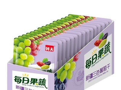 列夫 520g新疆三色葡萄干包盒装休闲办公室儿童下午茶好吃的零食图4