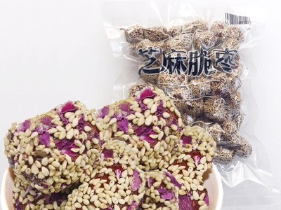 批发忆香街芝麻脆枣250g/袋若羌灰枣玫瑰花香酥脆枣一级20袋/箱图4