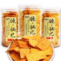 爆款真嗨森脆锅巴香甜酥脆锅巴网红休闲零食一件代发小零食批发商