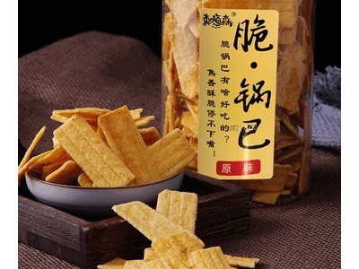 爆款真嗨森脆锅巴香甜酥脆锅巴网红休闲零食一件代发小零食批发商图3
