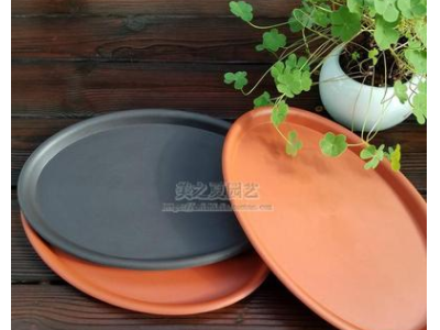 花卉绿植椭圆形托家用花盆栽托盘接水盘盆景型花托树脂椭圆托盘图2