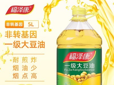 福泽康5L一级国产大豆油 食用油 色拉油 一件代发 厂家直销图5
