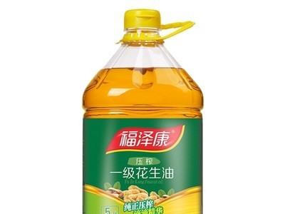 福泽康5L压榨一级纯正花生油 食用油 花生油5L 粮油 厂家直销图5