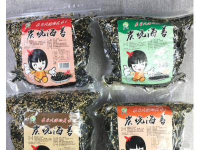 拌饭海苔连云港赣榆特产辅食炒海苔即食调味原味烧烤辣味250g/袋图4