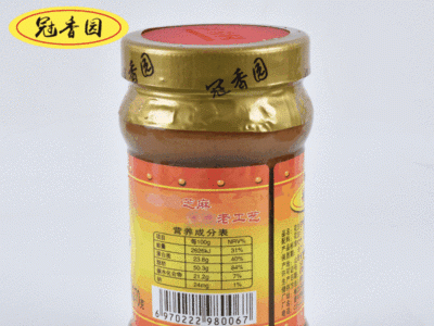 供应冠香园花生芝麻酱370克 拌面火锅蘸料卤煮餐饮用花生芝麻酱图2
