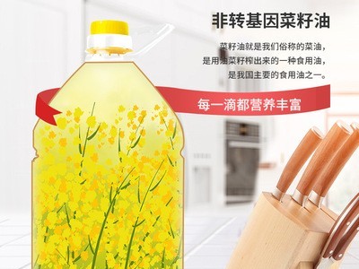 福利门 菜籽油5L食用油植物油 厂家直供支持定制批发一件代发图3