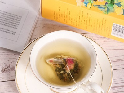 柠檬荷叶茶熬夜山楂决明子花草茶重瓣玫瑰三角包养生茶盒装20包图4