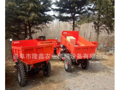工地28马力柴油三轮翻斗车 四轮后翻斗车工程运输翻斗车图4