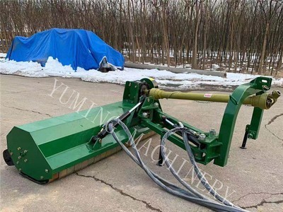 拖拉机带河坡斜坡式割草机 液压侧移式割牧草 收割机各角度割草图2