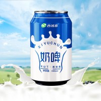 西域春 奶啤新疆乳酸菌风味牛奶饮品300ml*12罐装
