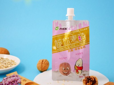 新疆西域春儿童早餐营养燕麦核桃酸奶核你麦萌180g*12袋图5