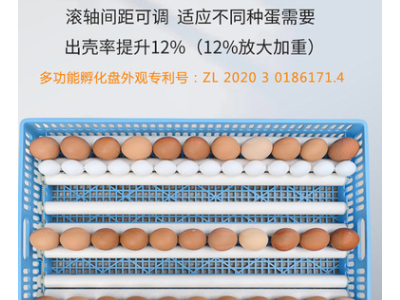 佳裕鸡鸭鹅多功能360度自带翻蛋滚轴蛋盘孵化器蛋托孵化机出雏筐图3