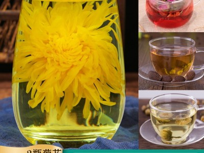 金丝皇菊贡菊胎菊玫瑰花茶金银花柠檬片蒲公英茉莉花组合花茶罐装图4