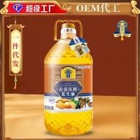 工厂直发 纯正压榨浓香花生油5L浓香纯植物油食用油5l批发贴牌