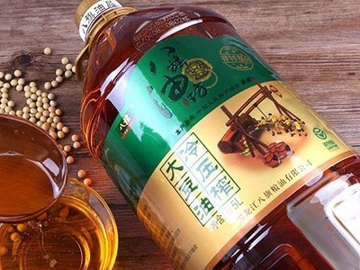 供应八旗不是转基因国产批发冷压榨大豆油5L 食用油现货图4