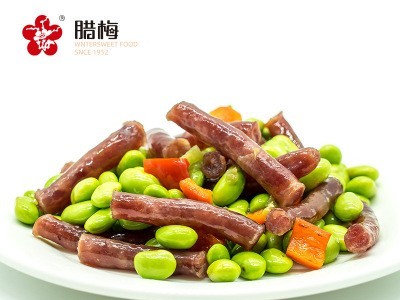 腊梅小香肠90g特产美食广式甜味火锅烧烤烤肠批发迷你细腊肠香肠图2