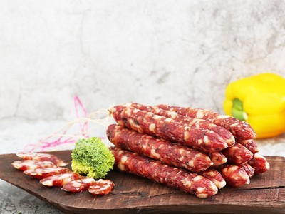 信昌皇 冬菇腊肠 冬菇鱿鱼肠 广式腊肠 中山黄圃腊味广东特产批图4