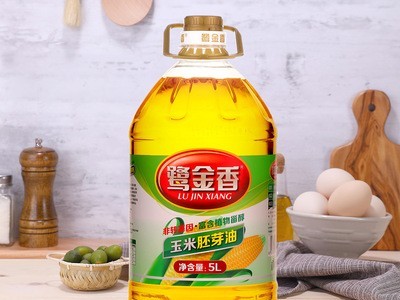 厂家批发5L玉米胚芽油 鹭金香金黄清亮炒菜烹饪植物油图4