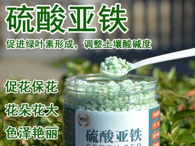 农用硫酸亚铁颗粒化肥花肥补铁肥料酸性防黄叶室内外盆栽通用型肥图3