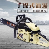 小型家用汽油锯低油耗大功率伐木机便携式快速切割砍树机批发