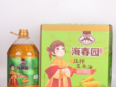 海春园玉米油食用植物油支持支持批发压榨玉米油5L*4桶装图4