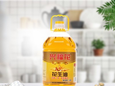厂家批发 浓香型花生油物理压榨一级营养健康植物烘焙油图3
