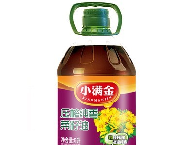 小满金 四级压榨 菜籽油5升 食用油 植物油 批发 一件代发图5