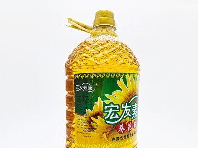 宏发素康5升葵花籽油 醇香口味带把手提式油 植物油食用油批发图3