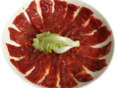 火锅店串串店包菜牛肉包香菜折耳根串串餐饮包菜牛肉片1kg/袋批发图4
