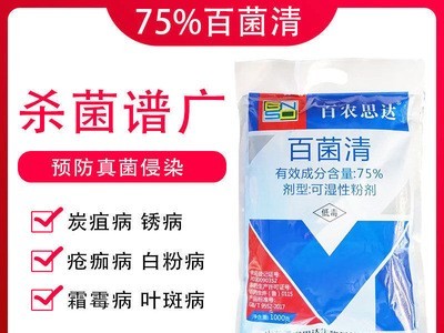 百农思达75%百菌清白粉病霜霉病叶斑病晚疫病花卉果树蔬菜杀菌剂图3