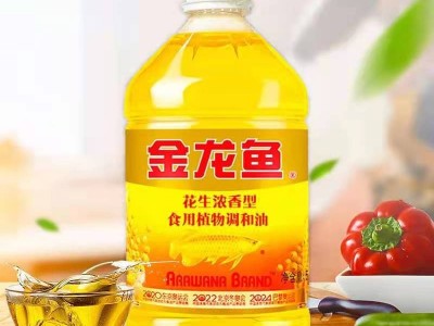 金龙鱼食用植物调和油5L/桶装浓香型花生调和油家用粮油批发图4