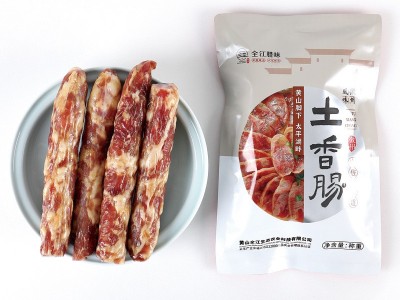 农家风干土香肠咸味黑猪纯肉肠腊香灌装腊肠 徽州特产500g图4