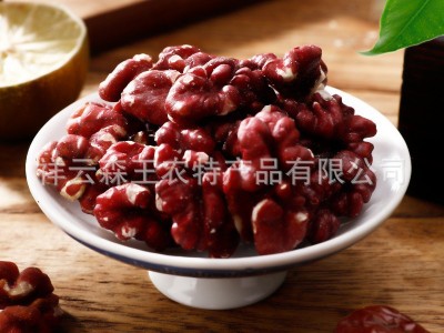 500g云南红仁核桃 散装薄皮红肉干核桃 休闲零食红皮核桃仁坚果图3