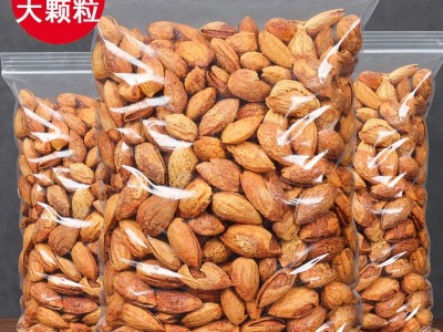 批发 NP薄壳开口壳杏仁巴旦木袋装连罐250g -1000g新货零食品整箱图2