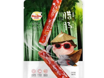 好好牌八分肥瘦袋特产正宗纯猪肉酒香甜味特产蜡肠300g一件代发图5