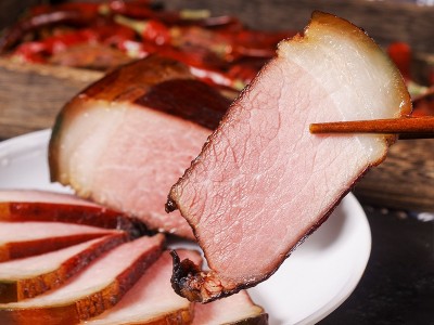 四川特产腊肉柏丫烟熏重庆腊肉熏肉二刀农家烟熏土家腊后腿肉批发图4