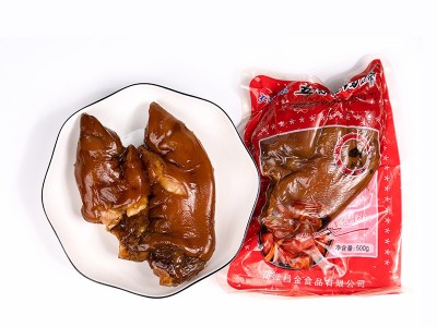 五香酱猪蹄500g 肉类休闲零食猪手猪脚卤味熟食 真空包装即食猪爪图3