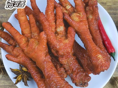 阿可香100g袋装香辣虎皮鸡爪零食批发厂家直销卤味凤爪图4