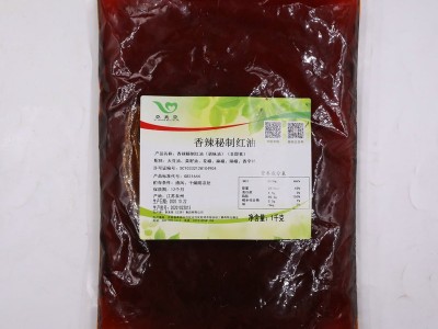 厂家供应香辣红油1000g 贴牌定制商用香油红油调味料图2
