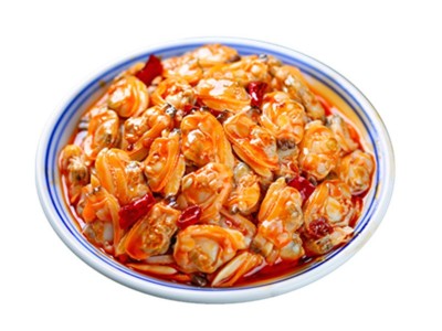 一件代发麻辣花蛤罐头海鲜优惠麻辣海鲜即食罐装休闲零食罐头小吃图4