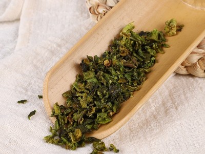 厂家供应 脱水青甜椒 薄皮青椒干辣椒粒 脱水青椒粒图3