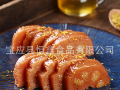 扬州宝应特产糯米藕 桂花黑米藕 蜜汁莲藕真空袋熟食甜糖开袋即食图2